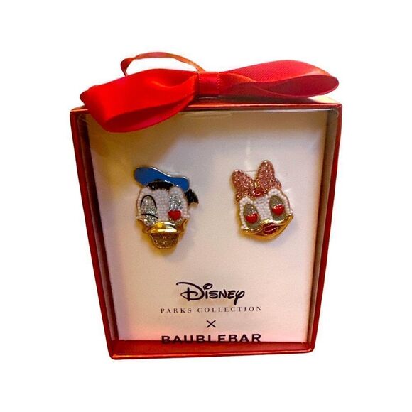 Disney Parks Collection | Baublebar Donald & Daisy Valentines Earrings - Picture 1 of 2